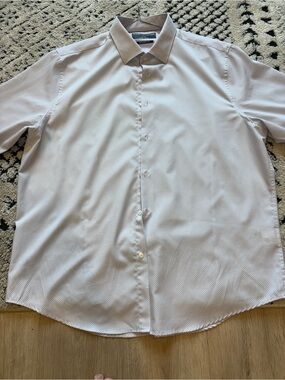 Report Collection Light Pink Microdot Dress Shirt